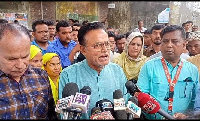 গাইবান্ধার ফুলছড়িতে জাল ভোট অভিযোগ ভোটের বর্জনের ঘোষনা আওয়ামী লীগ নেতা জি এম পারভেজ সেলিম 
