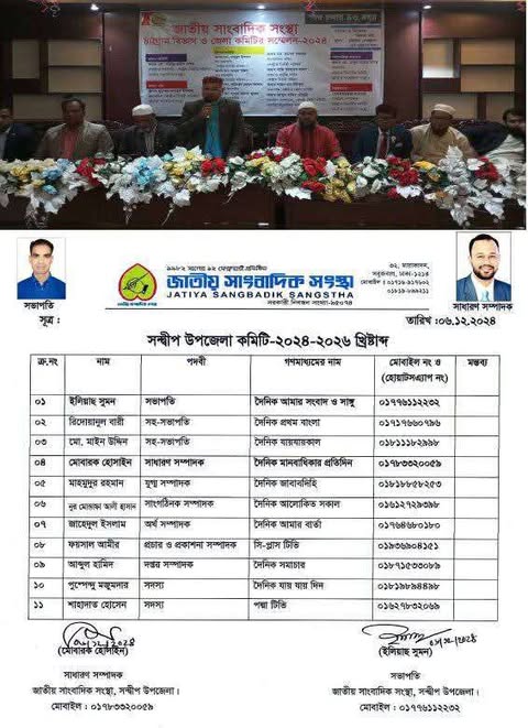 জাতীয় সাংবাদিক সংস্থা সন্দ্বীপ উপজেলা কমিটি গঠিত ১৯৮২ সালের ১২ ফেব্রয়ারী প্রতিষ্ঠিত দীর্ঘ ৪৩ বছরের ঐতিহ্য বাহী সংগঠন জাতীয় সাংবাদিক সংস্থা'র সন্দ্বীপ উপজেলা শাখার কমিটি গঠিত হয়েছে।