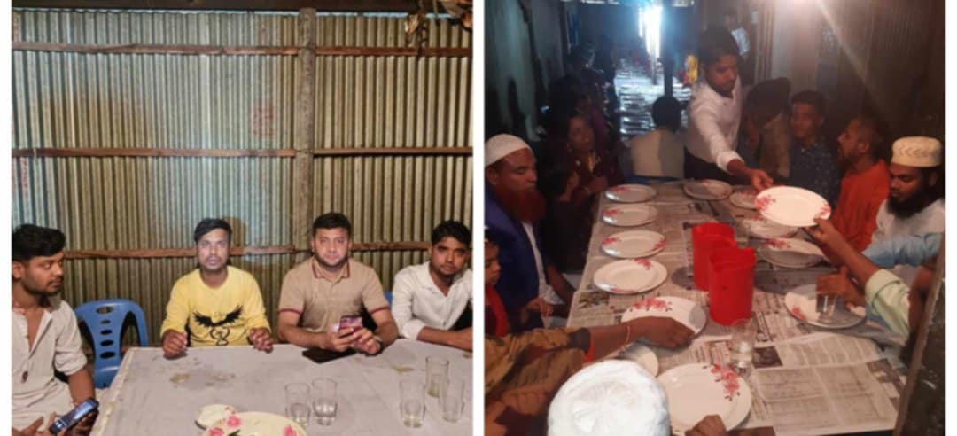 পুত্রের  বউ ভাতের অনুষ্ঠান সম্পন্ন করলেন জাকির হোসেন।