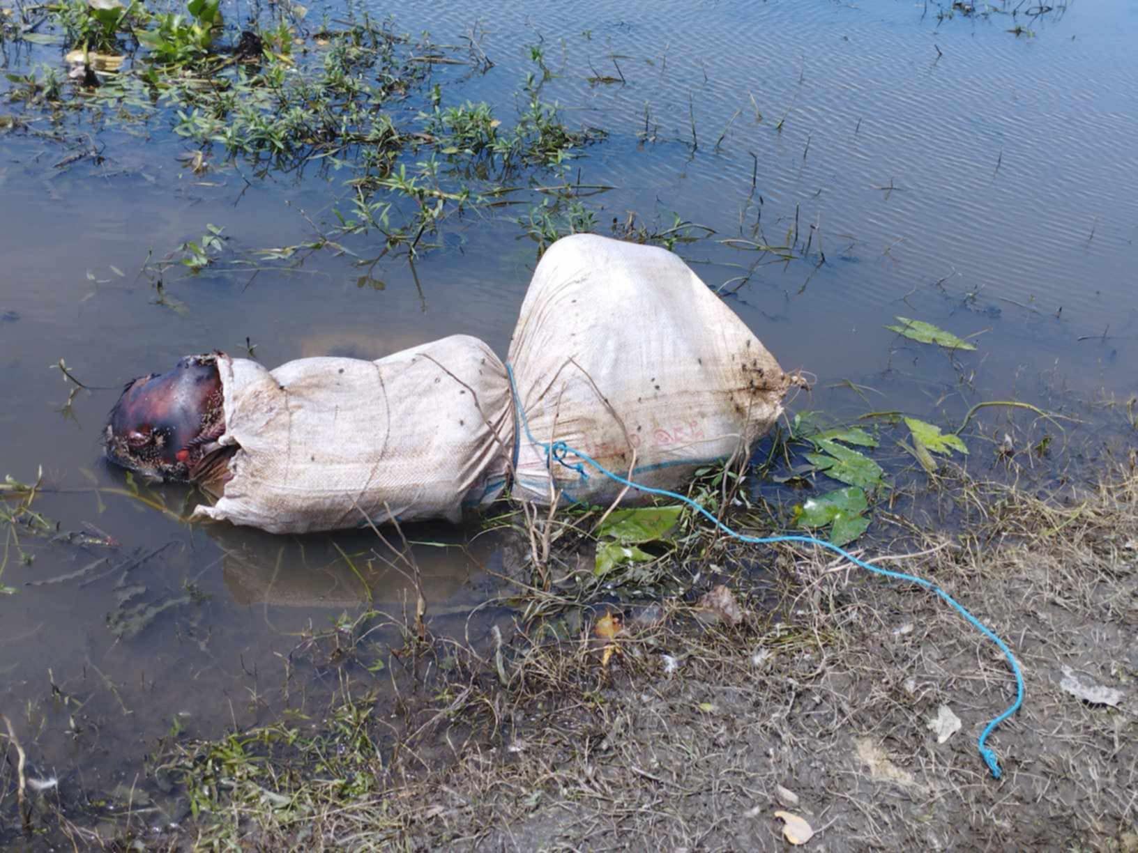 কেন্দুয়ায় হাওর থেকে বস্তাবন্দী অজ্ঞাতনামা ব্যক্তির লাশ উদ্ধার