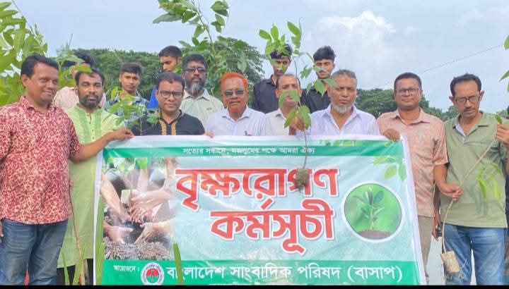 কোমপানীগঞ্জে বাসাপ'র বৃক্ষরোপন কর্মসূচি পালিত  