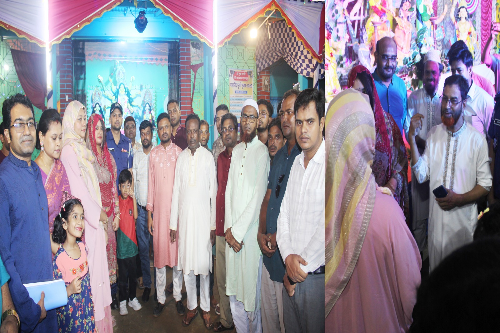 ভূরুঙ্গামারীতে শারদীয় দুর্গাপূজা মণ্ডপ পরিদর্শন করেন জেলা প্রশাসক