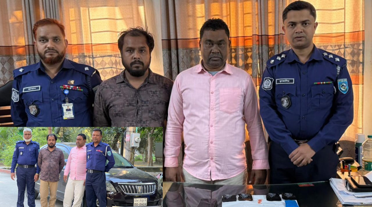 নাগেশ্বরীতে নাটোরের দুইজনকে এক হাজার পিস ইয়াবা ও প্রাইভেট কারসহ গ্রেফতার